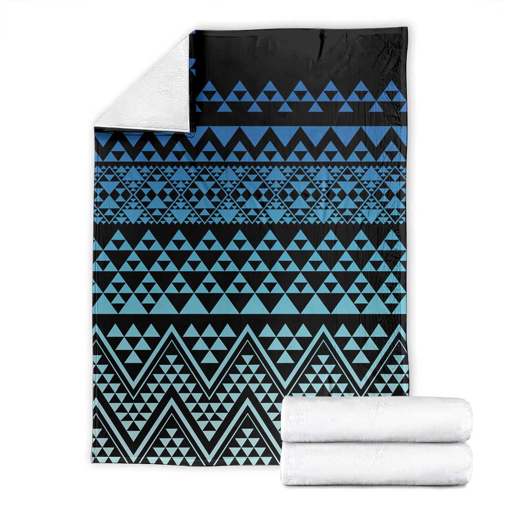 Maori Niho Taniwha Te Wheiao Blanket Moana Blue - Aussie Hoodie
