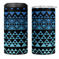 Maori Niho Taniwha Te Wheiao 4 in 1 Can Cooler Tumbler Moana Blue - Aussie Hoodie