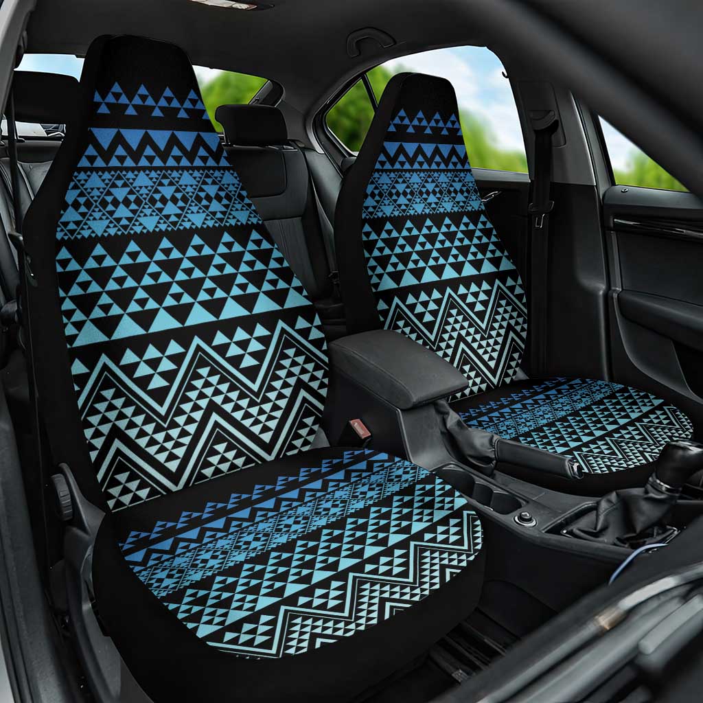 Maori Niho Taniwha Te Wheiao Car Seat Cover Moana Blue - Aussie Hoodie