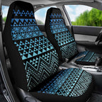 Maori Niho Taniwha Te Wheiao Car Seat Cover Moana Blue - Aussie Hoodie