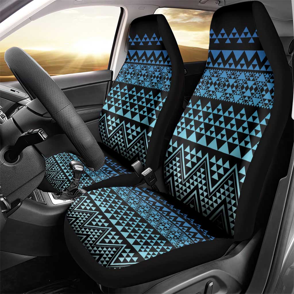 Maori Niho Taniwha Te Wheiao Car Seat Cover Moana Blue - Aussie Hoodie