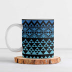 Maori Niho Taniwha Te Wheiao Ceramic Mug Moana Blue - Aussie Hoodie