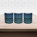 Maori Niho Taniwha Te Wheiao Ceramic Mug Moana Blue - Aussie Hoodie