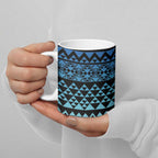 Maori Niho Taniwha Te Wheiao Ceramic Mug Moana Blue - Aussie Hoodie