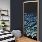 Maori Niho Taniwha Te Wheiao Door Cover Moana Blue - Aussie Hoodie