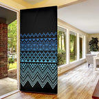 Maori Niho Taniwha Te Wheiao Door Cover Moana Blue - Aussie Hoodie