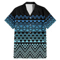 Maori Niho Taniwha Te Wheiao Family Matching Mermaid Dress and Hawaiian Shirt Moana Blue - Aussie Hoodie