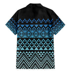 Maori Niho Taniwha Te Wheiao Family Matching Mermaid Dress and Hawaiian Shirt Moana Blue - Aussie Hoodie