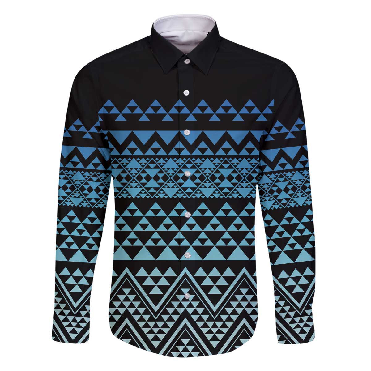 Maori Niho Taniwha Te Wheiao Family Matching Off The Shoulder Long Sleeve Dress and Hawaiian Shirt Moana Blue - Aussie Hoodie