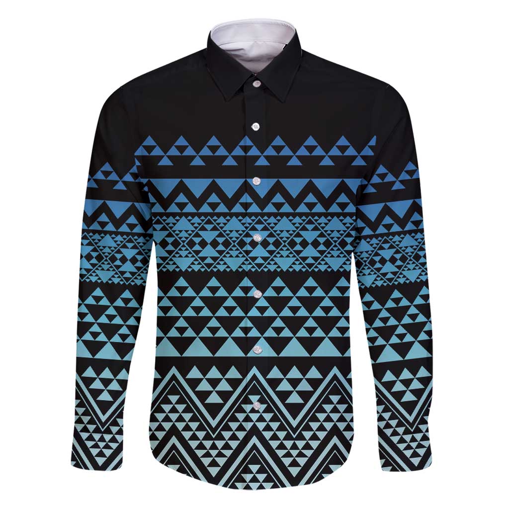 Maori Niho Taniwha Te Wheiao Family Matching Puletasi and Hawaiian Shirt Moana Blue - Aussie Hoodie