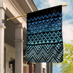 Maori Niho Taniwha Te Wheiao Garden Flag Moana Blue - Aussie Hoodie