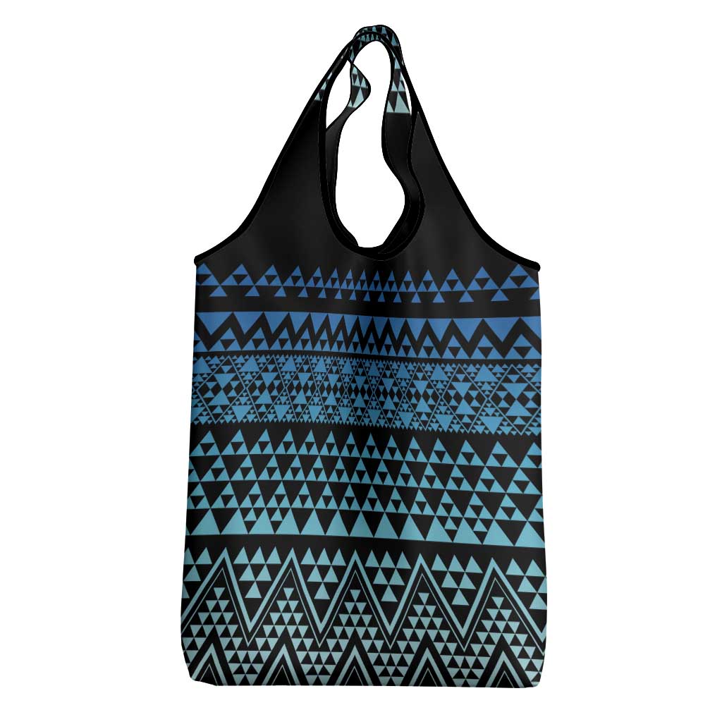 Maori Niho Taniwha Te Wheiao Grocery Bag Moana Blue - Aussie Hoodie