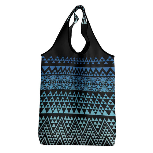 Maori Niho Taniwha Te Wheiao Grocery Bag Moana Blue - Aussie Hoodie