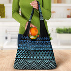 Maori Niho Taniwha Te Wheiao Grocery Bag Moana Blue - Aussie Hoodie