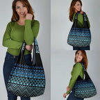 Maori Niho Taniwha Te Wheiao Grocery Bag Moana Blue - Aussie Hoodie