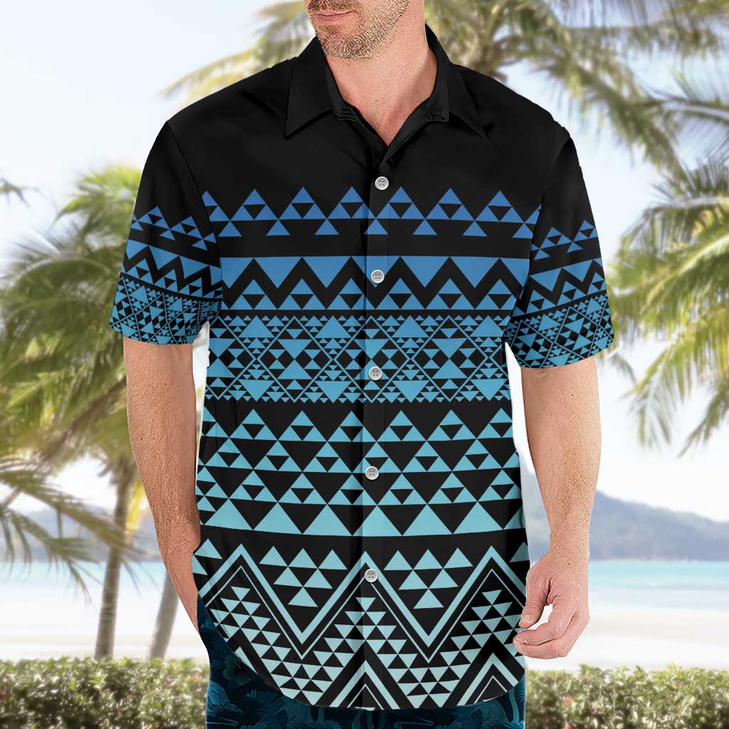 Maori Niho Taniwha Te Wheiao Hawaiian Shirt Moana Blue - Aussie Hoodie