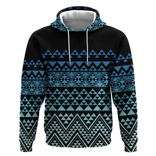 Maori Niho Taniwha Te Wheiao Hoodie Moana Blue - Aussie Hoodie