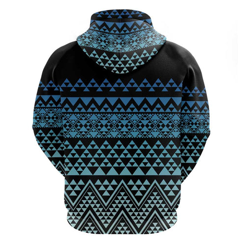Maori Niho Taniwha Te Wheiao Hoodie Moana Blue - Aussie Hoodie