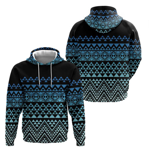 Maori Niho Taniwha Te Wheiao Hoodie Moana Blue - Aussie Hoodie
