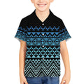 Maori Niho Taniwha Te Wheiao Kid Hawaiian Shirt Moana Blue - Aussie Hoodie