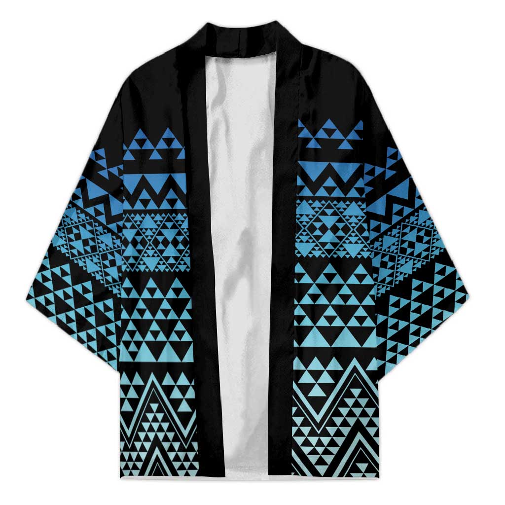 Maori Niho Taniwha Te Wheiao Kimono Moana Blue - Aussie Hoodie