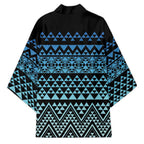 Maori Niho Taniwha Te Wheiao Kimono Moana Blue - Aussie Hoodie