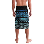 Maori Niho Taniwha Te Wheiao Lavalava Moana Blue - Aussie Hoodie