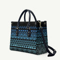 Maori Niho Taniwha Te Wheiao Leather Bag Moana Blue - Aussie Hoodie