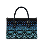 Maori Niho Taniwha Te Wheiao Leather Bag Moana Blue - Aussie Hoodie