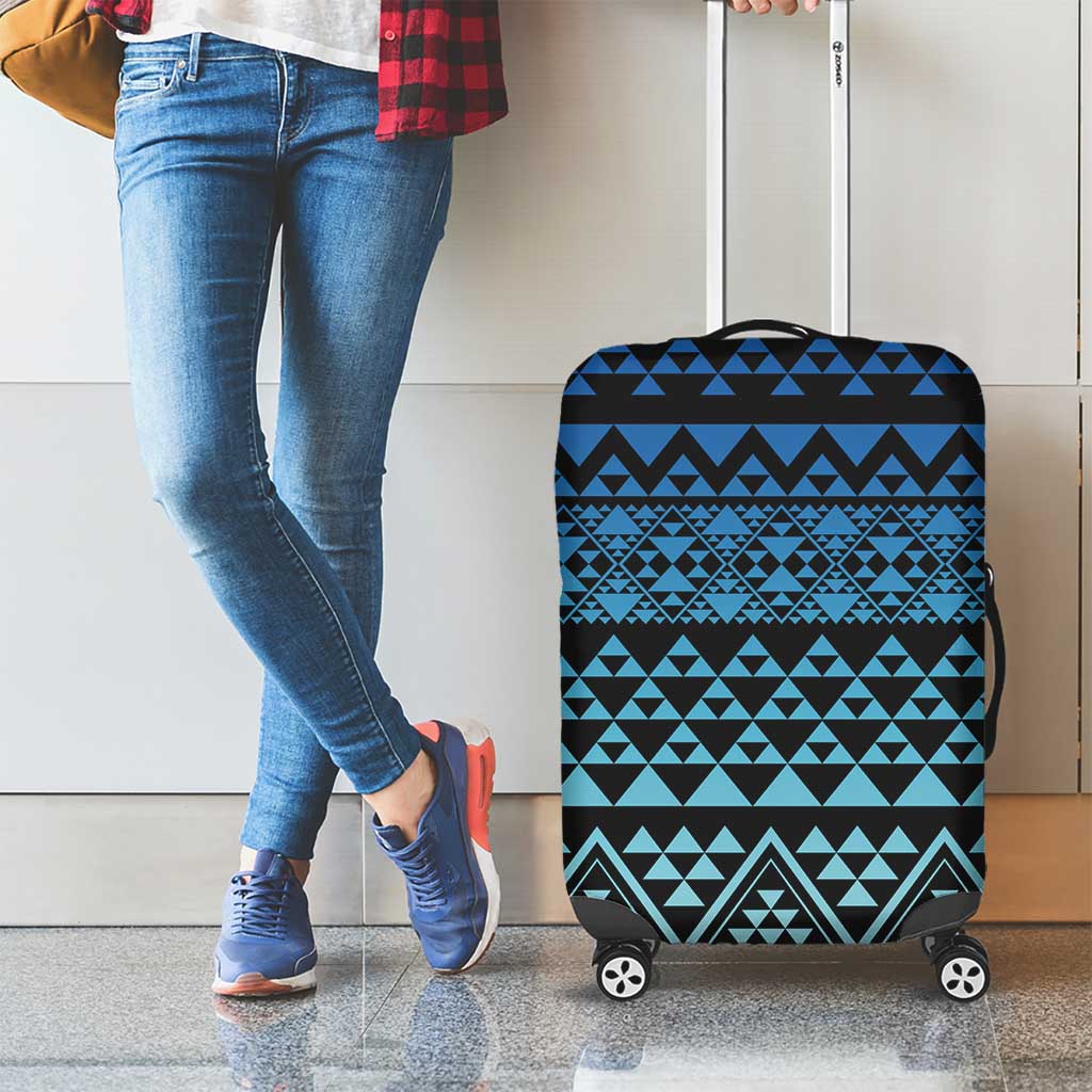 Maori Niho Taniwha Te Wheiao Luggage Cover Moana Blue - Aussie Hoodie