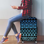 Maori Niho Taniwha Te Wheiao Luggage Cover Moana Blue - Aussie Hoodie
