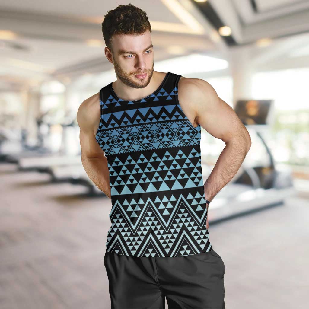 Maori Niho Taniwha Te Wheiao Men Tank Top Moana Blue - Aussie Hoodie