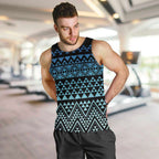 Maori Niho Taniwha Te Wheiao Men Tank Top Moana Blue - Aussie Hoodie