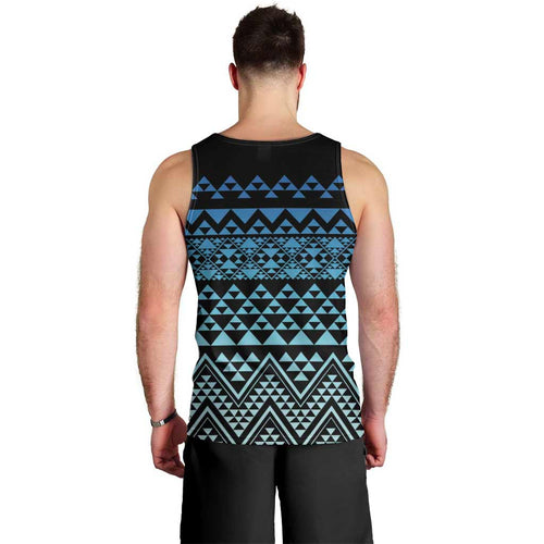 Maori Niho Taniwha Te Wheiao Men Tank Top Moana Blue - Aussie Hoodie
