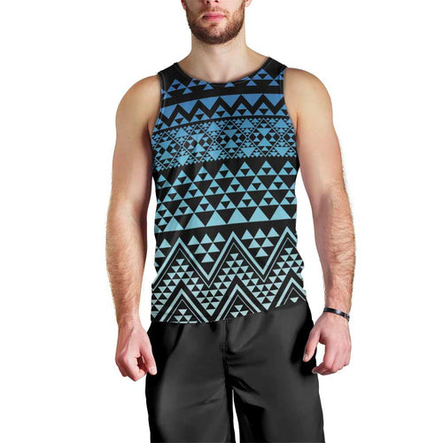 Maori Niho Taniwha Te Wheiao Men Tank Top Moana Blue - Aussie Hoodie