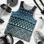 Maori Niho Taniwha Te Wheiao Men Tank Top Moana Blue - Aussie Hoodie