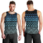 Maori Niho Taniwha Te Wheiao Men Tank Top Moana Blue - Aussie Hoodie
