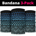 Maori Niho Taniwha Te Wheiao Neck Gaiter Moana Blue - Aussie Hoodie