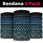 Maori Niho Taniwha Te Wheiao Neck Gaiter Moana Blue - Aussie Hoodie