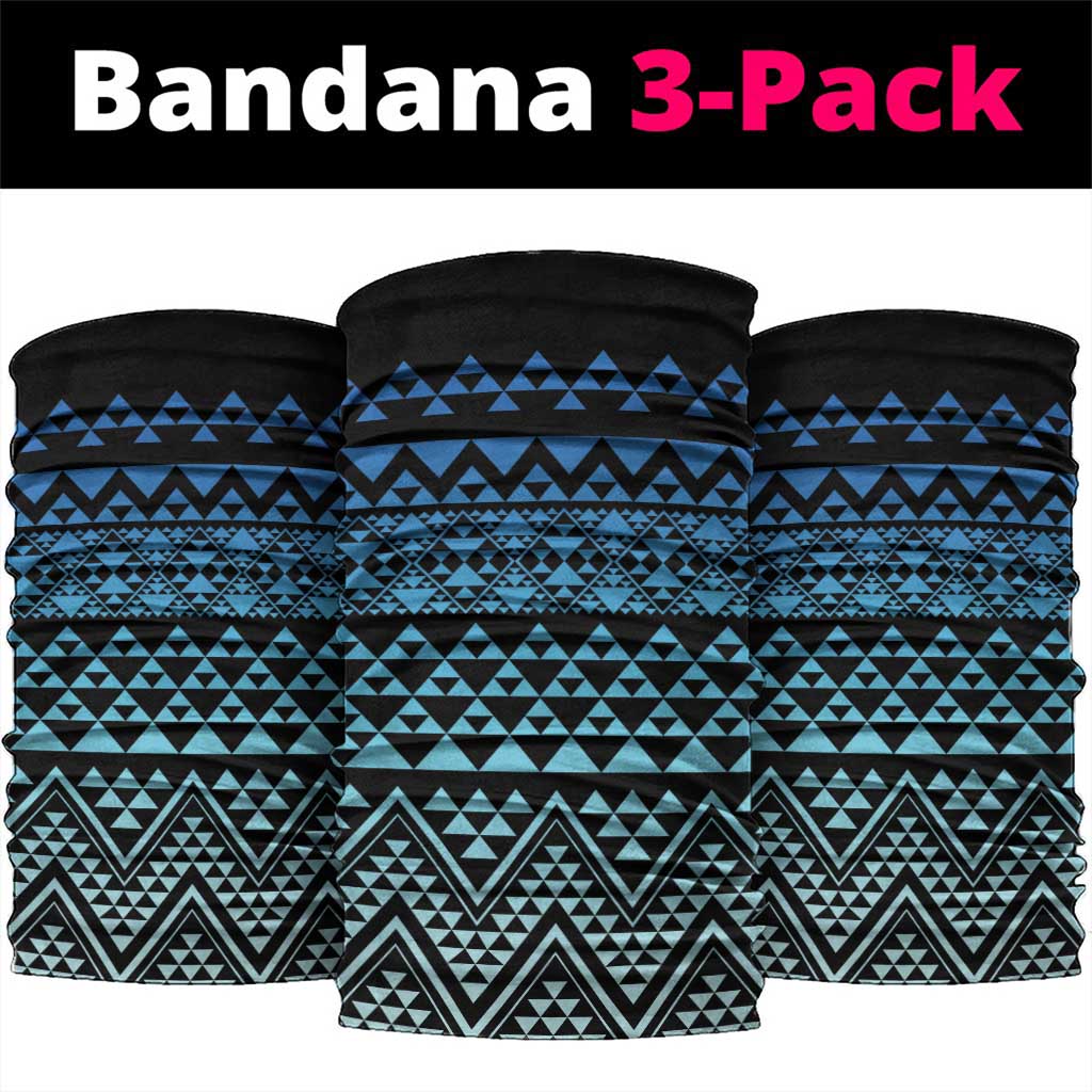 Maori Niho Taniwha Te Wheiao Neck Gaiter Moana Blue - Aussie Hoodie