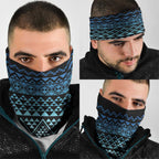 Maori Niho Taniwha Te Wheiao Neck Gaiter Moana Blue - Aussie Hoodie