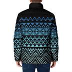 Maori Niho Taniwha Te Wheiao Padded Jacket Moana Blue - Aussie Hoodie