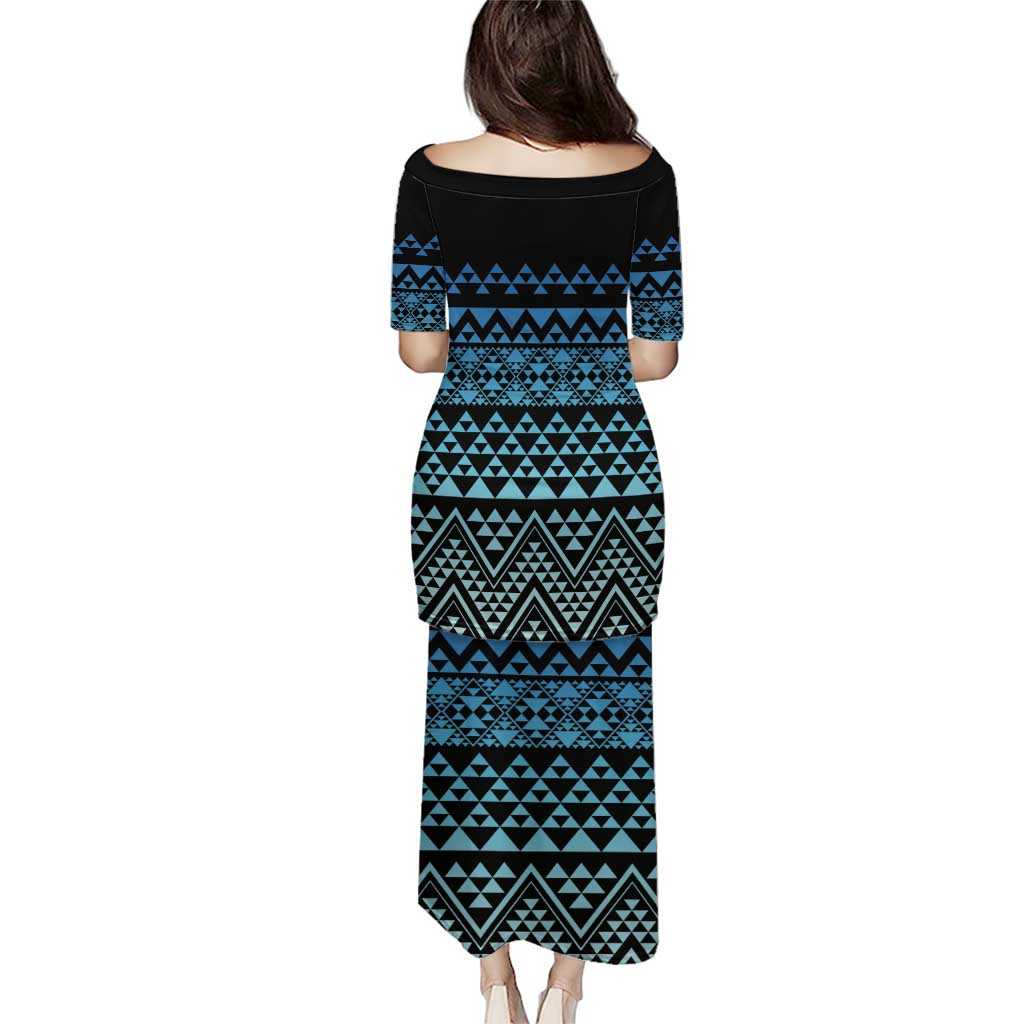 Maori Niho Taniwha Te Wheiao Puletasi Moana Blue - Aussie Hoodie