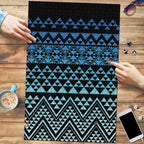 Maori Niho Taniwha Te Wheiao Puzzle Moana Blue - Aussie Hoodie