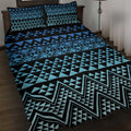 Maori Niho Taniwha Te Wheiao Quilt Bed Set Moana Blue - Aussie Hoodie