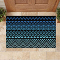 Maori Niho Taniwha Te Wheiao Rubber Doormat Moana Blue - Aussie Hoodie