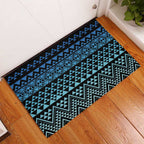 Maori Niho Taniwha Te Wheiao Rubber Doormat Moana Blue - Aussie Hoodie