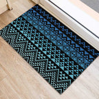 Maori Niho Taniwha Te Wheiao Rubber Doormat Moana Blue - Aussie Hoodie
