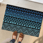 Maori Niho Taniwha Te Wheiao Rubber Doormat Moana Blue - Aussie Hoodie