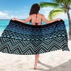 Maori Niho Taniwha Te Wheiao Sarong Moana Blue - Aussie Hoodie